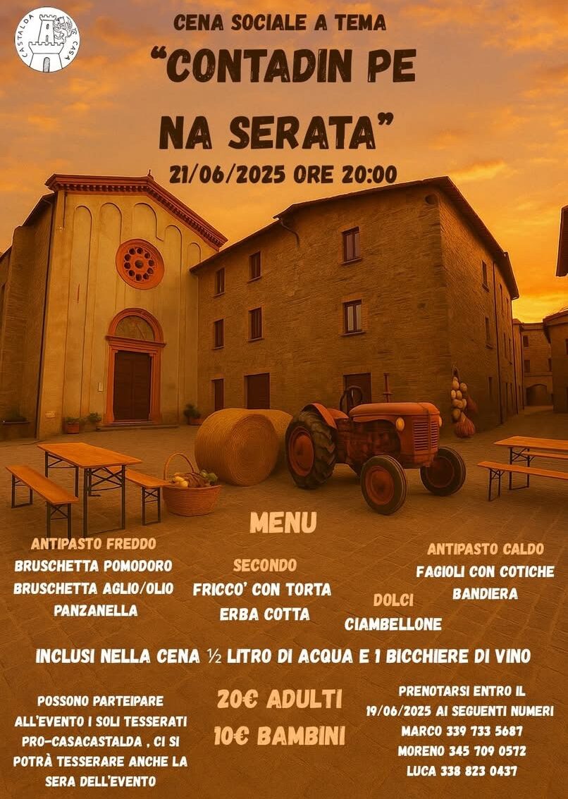 Cena Sociale a tema “Contadin pe na serata”